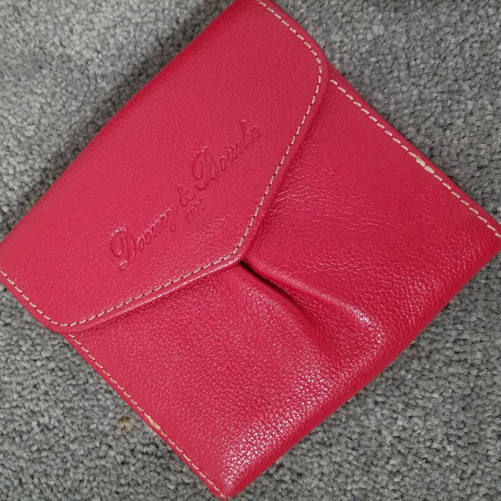 Dooney & Bourke Red Pebble Grain Wallet